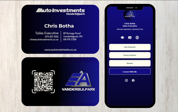 Custom Smart Business Card (QR and NFC)