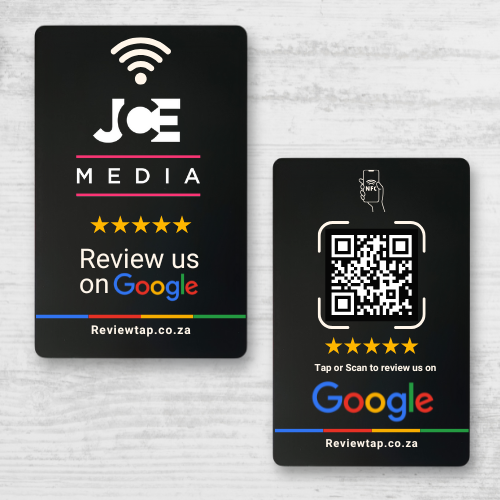 Custom Branded Google Review Card (NFC + QR)