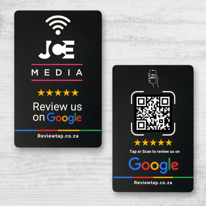 Custom Branded Google Review Card (NFC + QR)