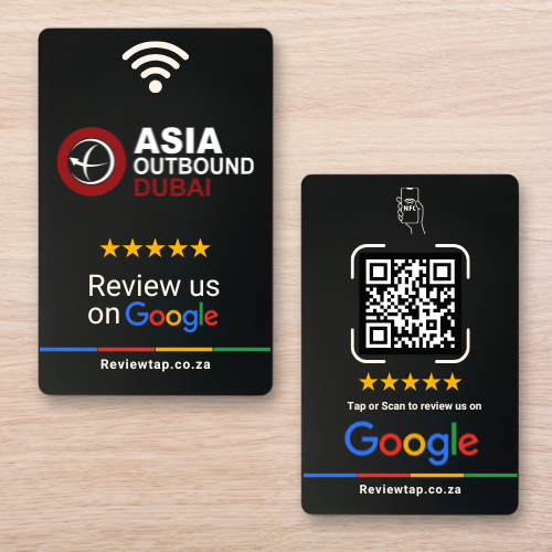 Custom Branded Google Review Card (NFC + QR)