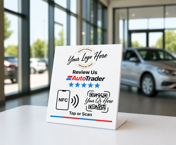 Custom Autotrader NFC & QR Stand