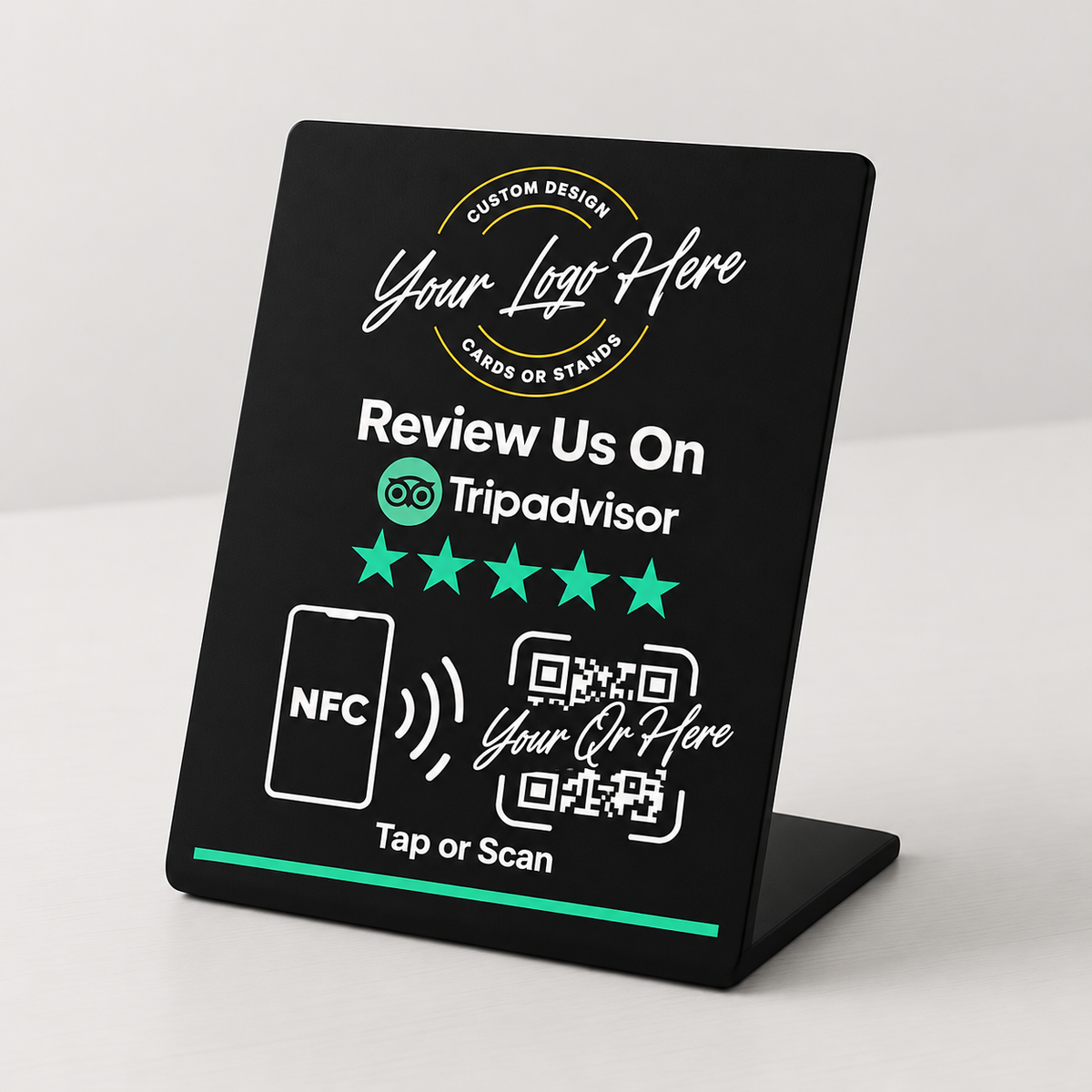 Custom Branded Tripadvisor NFC Stand