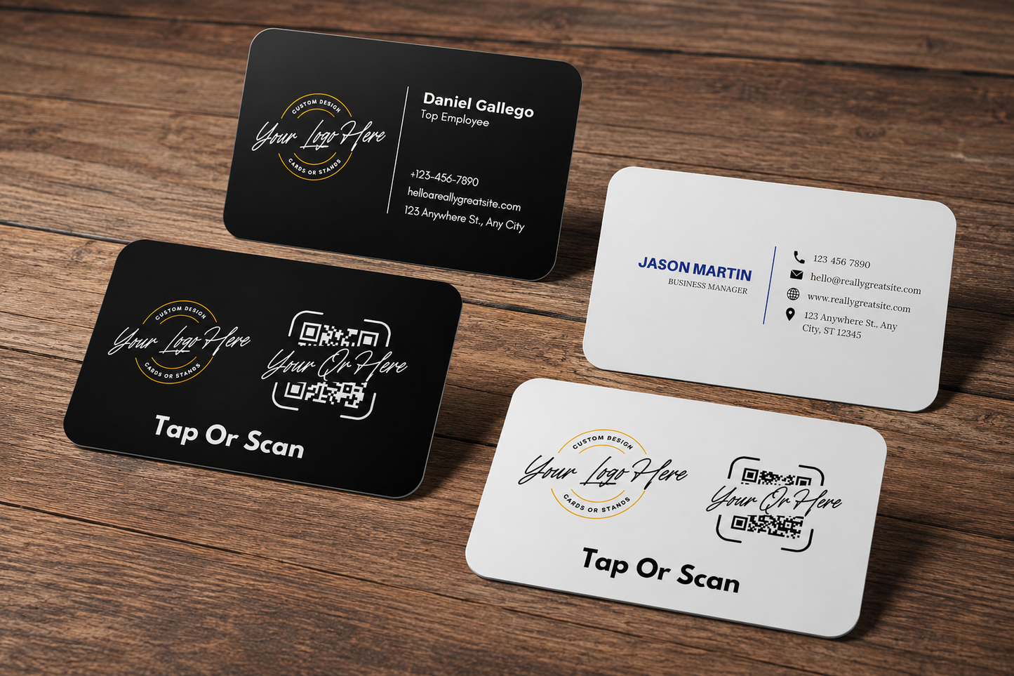 Custom Smart Business Card (QR & NFC Enabled)