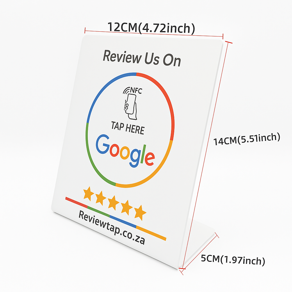 NFC Google Review Stand