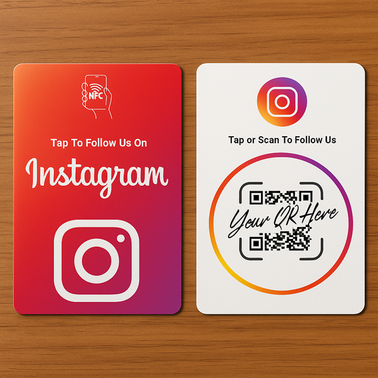 Custom Instagram NFC & QR Cards