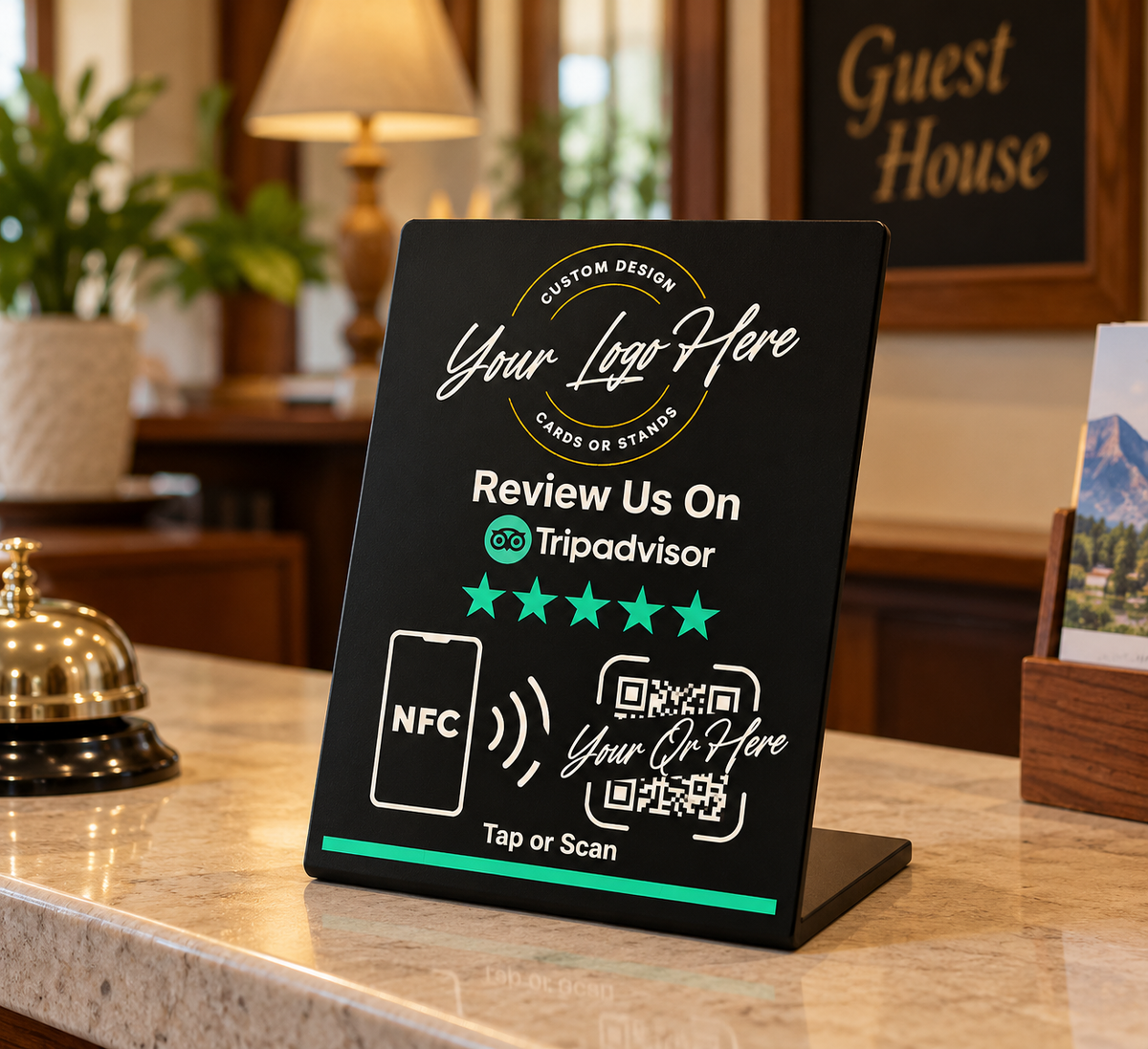 Custom Branded Tripadvisor NFC Stand