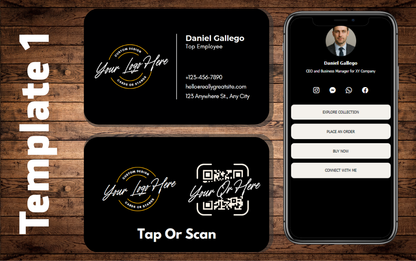Custom Smart Business Card (QR and NFC)