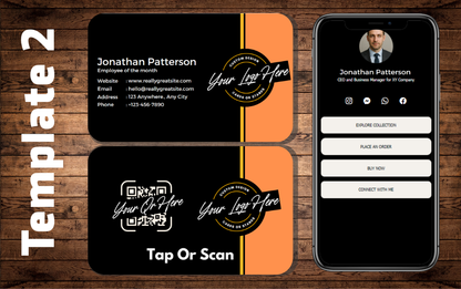 Custom Smart Business Card (QR and NFC)