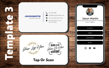 Custom Smart Business Card (QR and NFC)