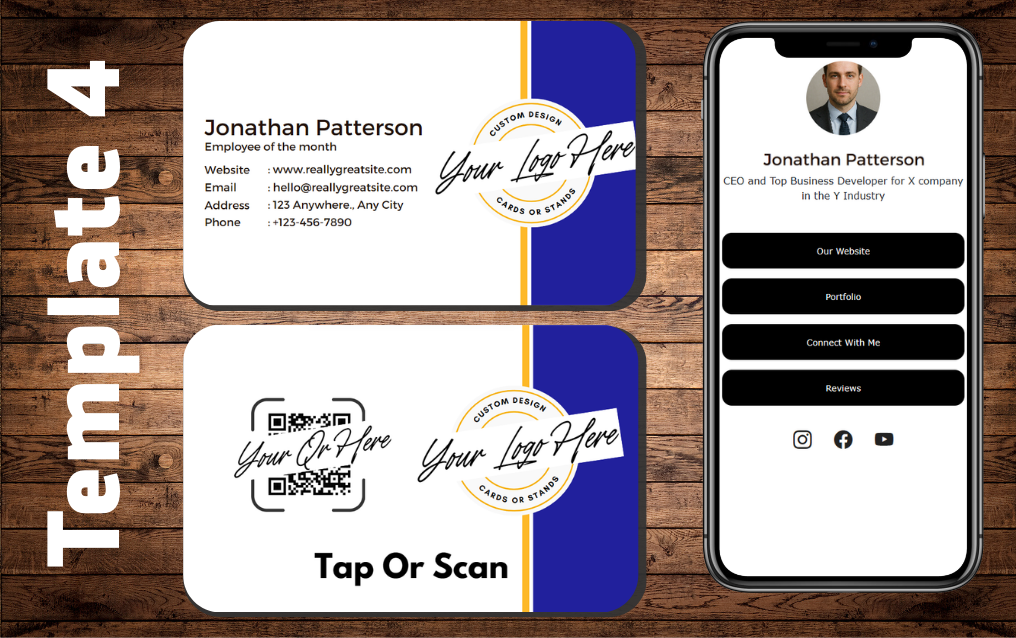 Custom Smart Business Card (QR and NFC)