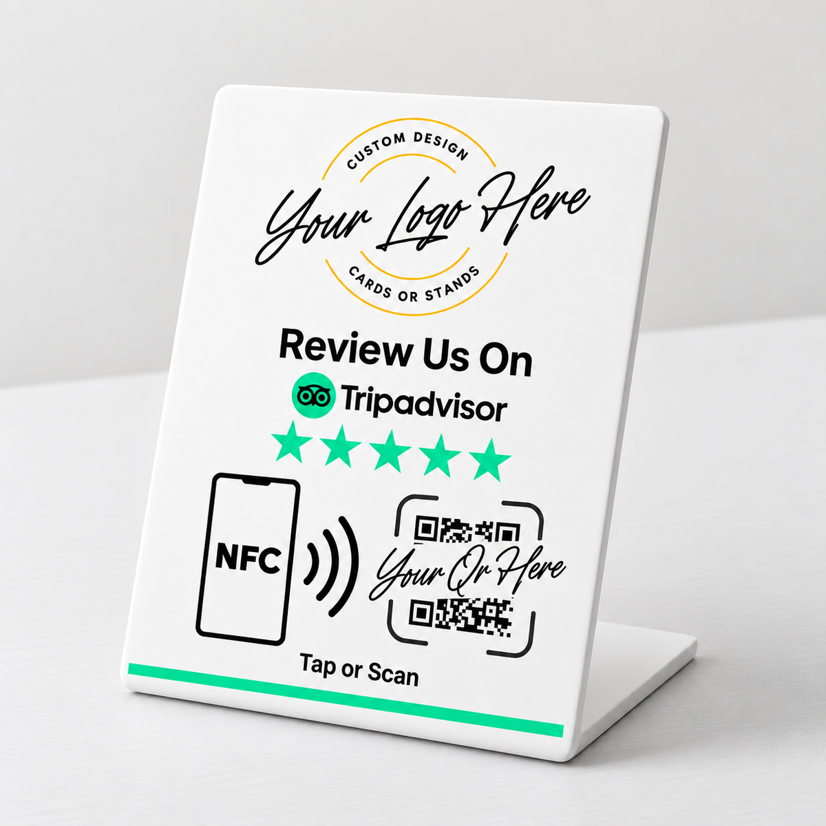 Custom Branded Tripadvisor NFC Stand