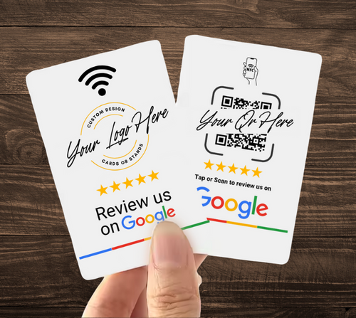Custom Branded Google Review Card (NFC + QR)