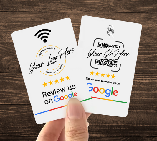 Custom Branded Google Review Card (NFC + QR)