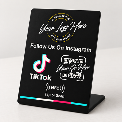 Custom Branded TikTok NFC Stand