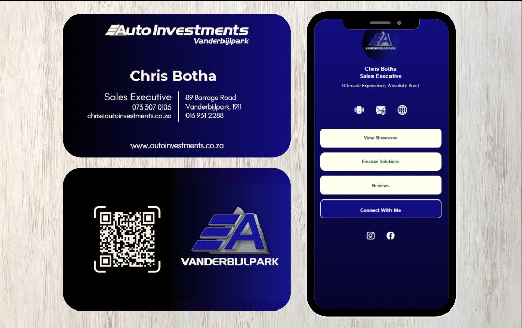 Custom Smart Business Card (QR and NFC)