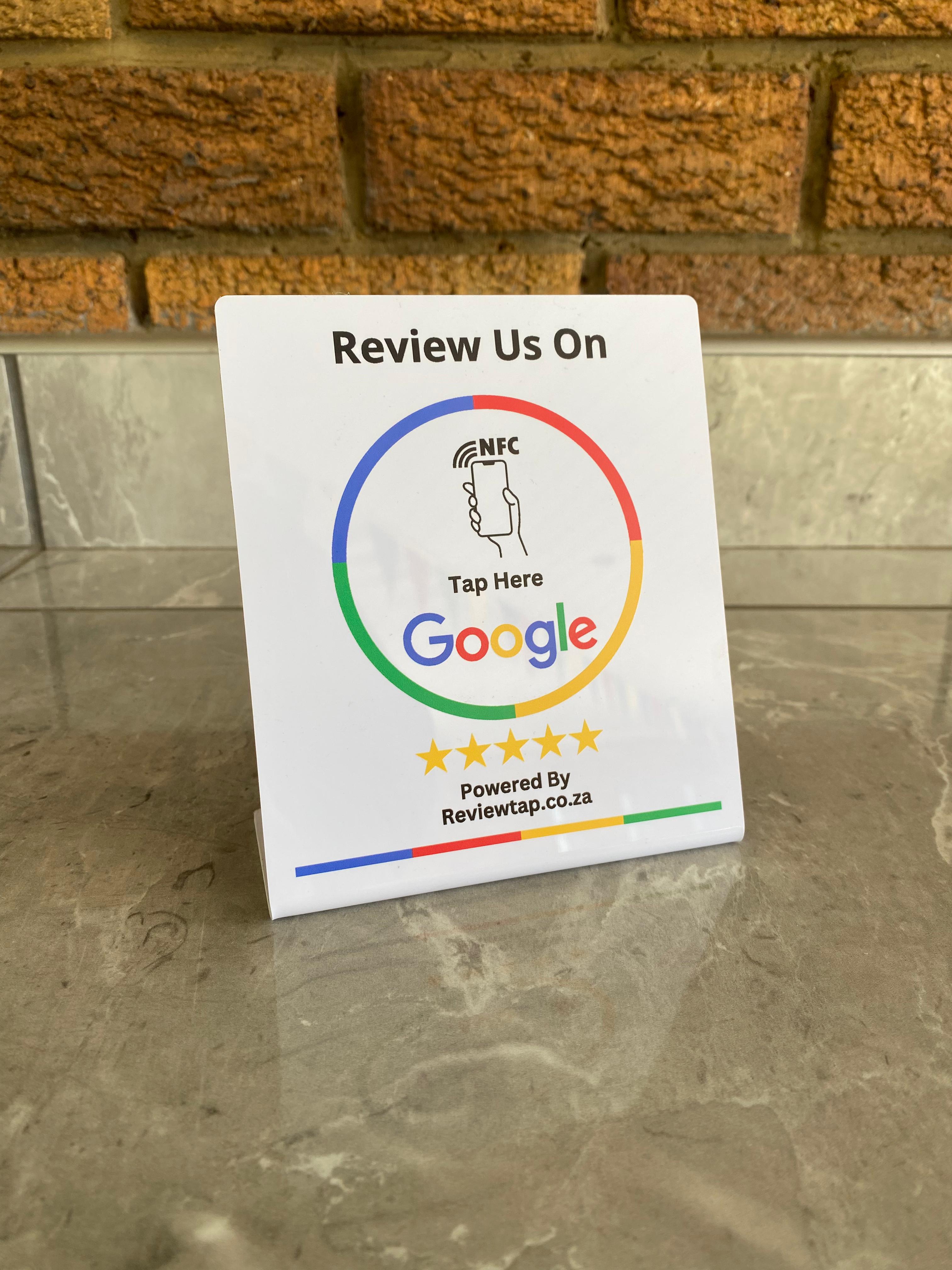 NFC Google Review Stand