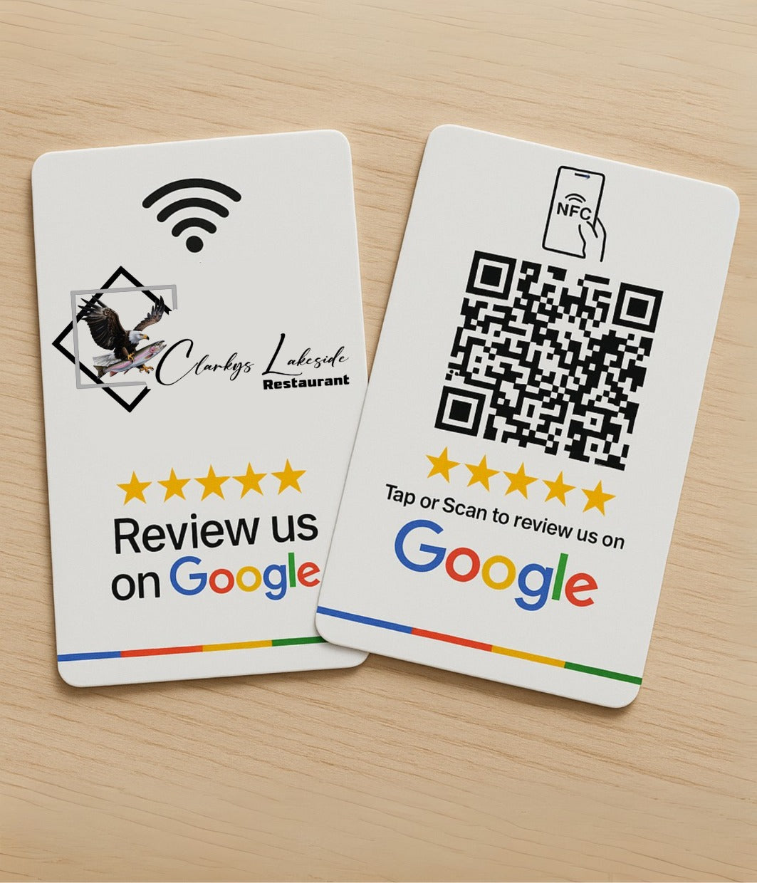 Custom Branded Google Review Card (NFC + QR)