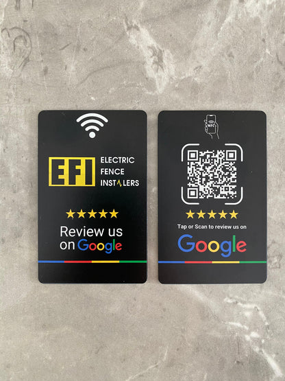 Custom Branded Google Review Card (NFC + QR)
