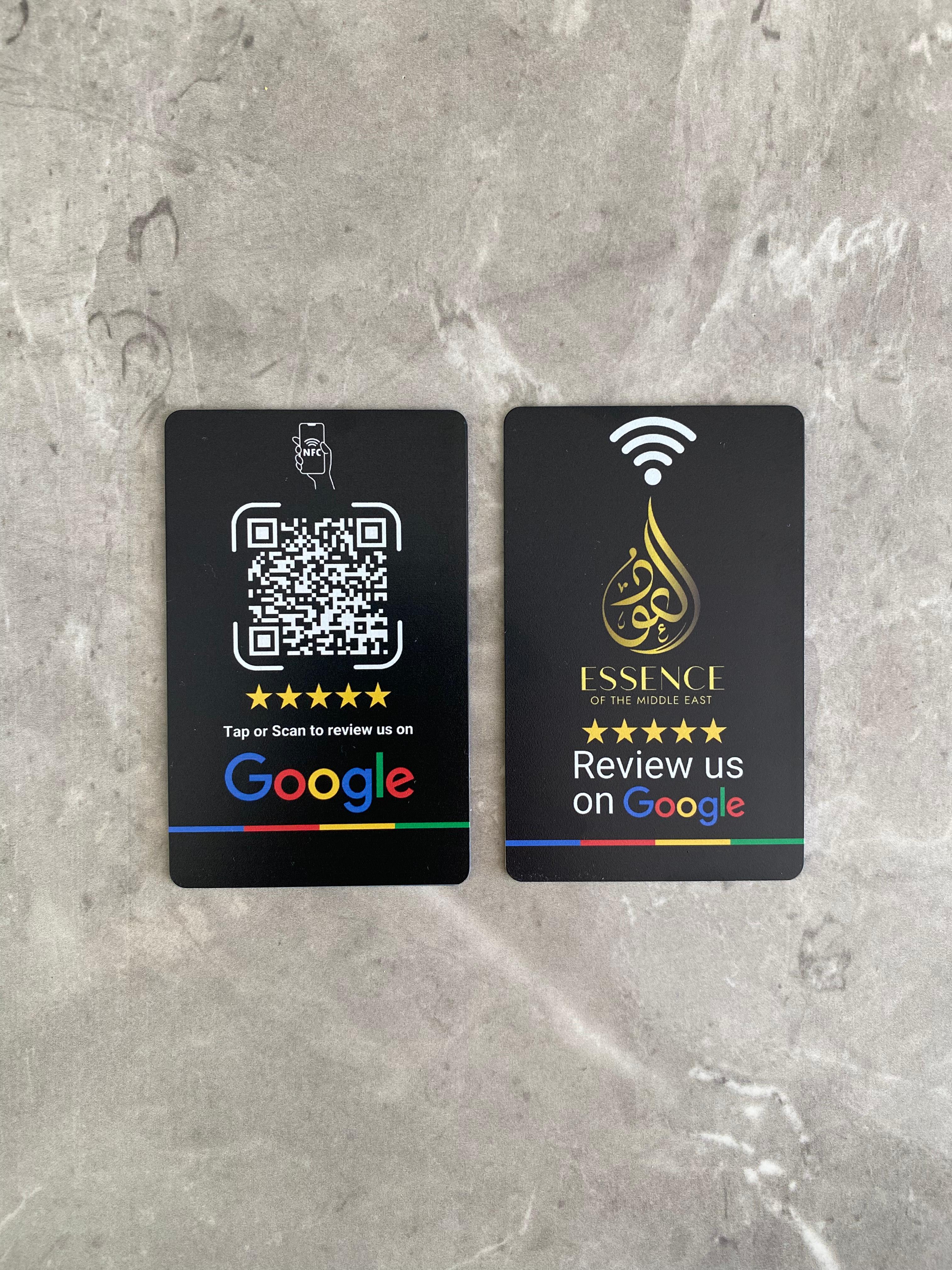 Custom Branded Google Review Card (NFC + QR)