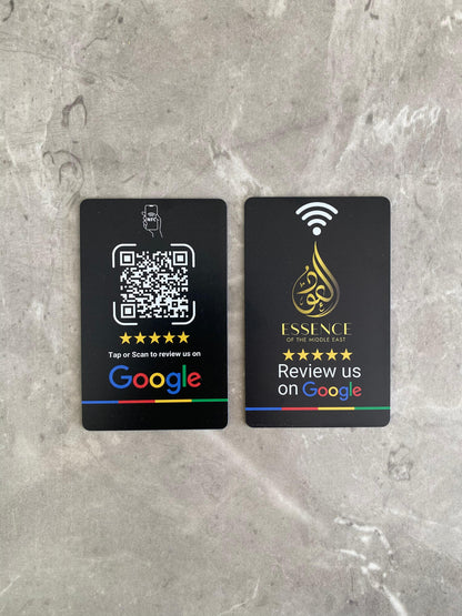 Custom Branded Google Review Card (NFC + QR)