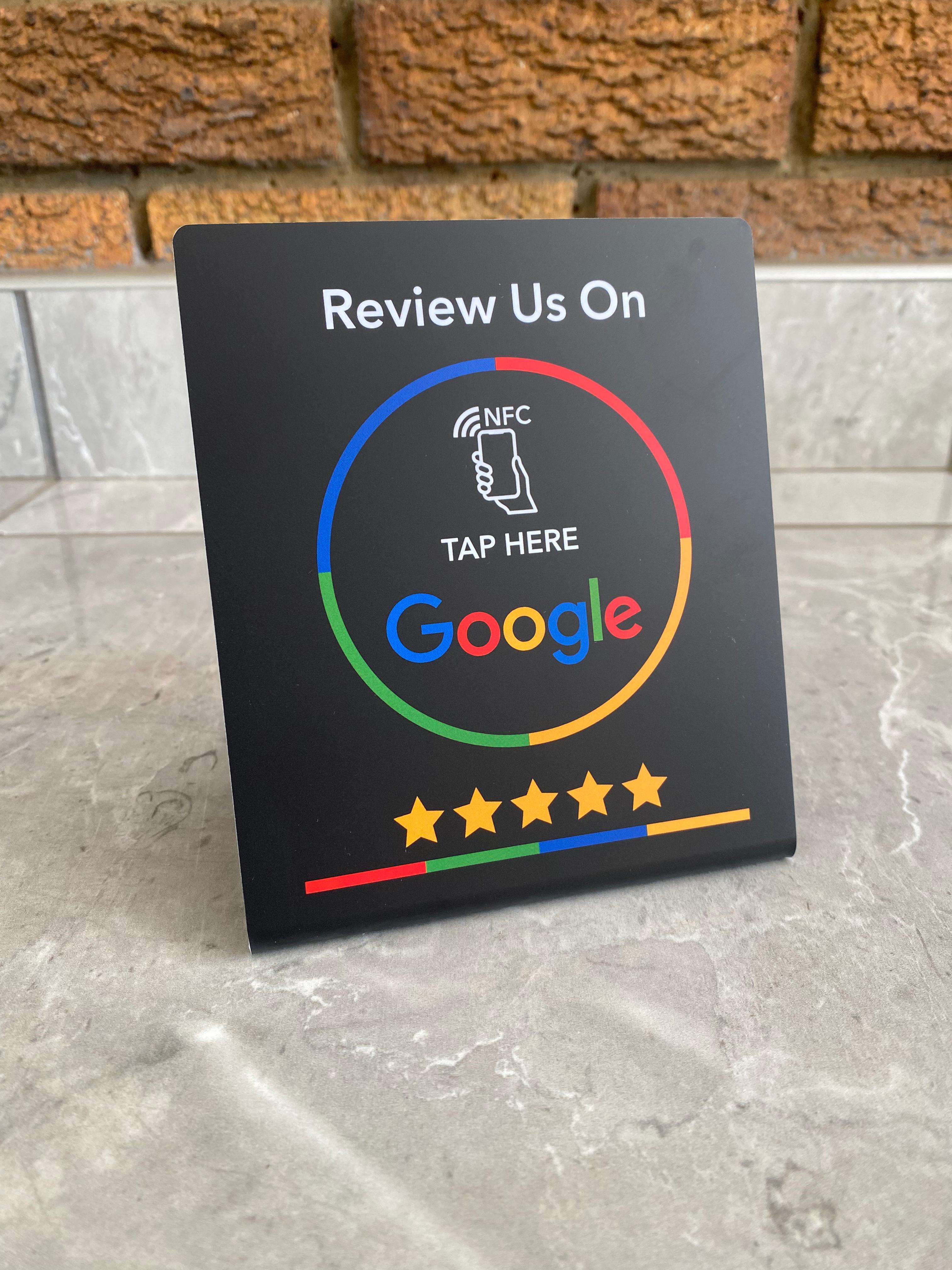 NFC Google Review Stand