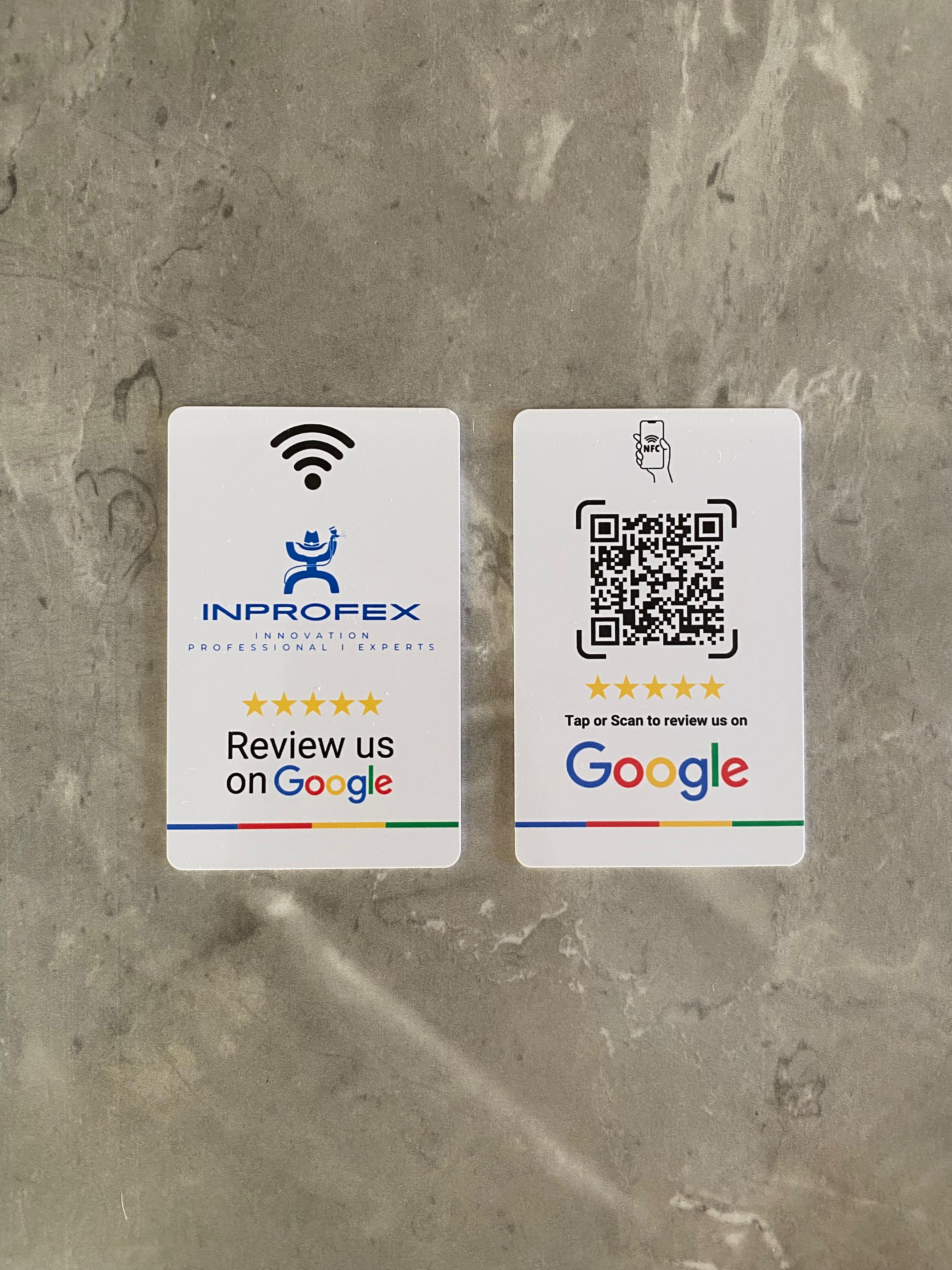 Custom Branded Google Review Card (NFC + QR)